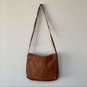Emily Ann of Boca Raton Vintage Leather Saddlebag